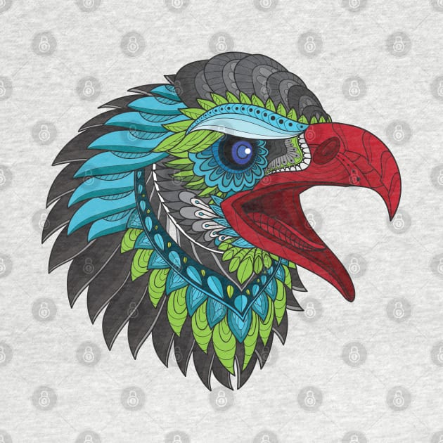 Zentangle Eagle Head by Mako Design 